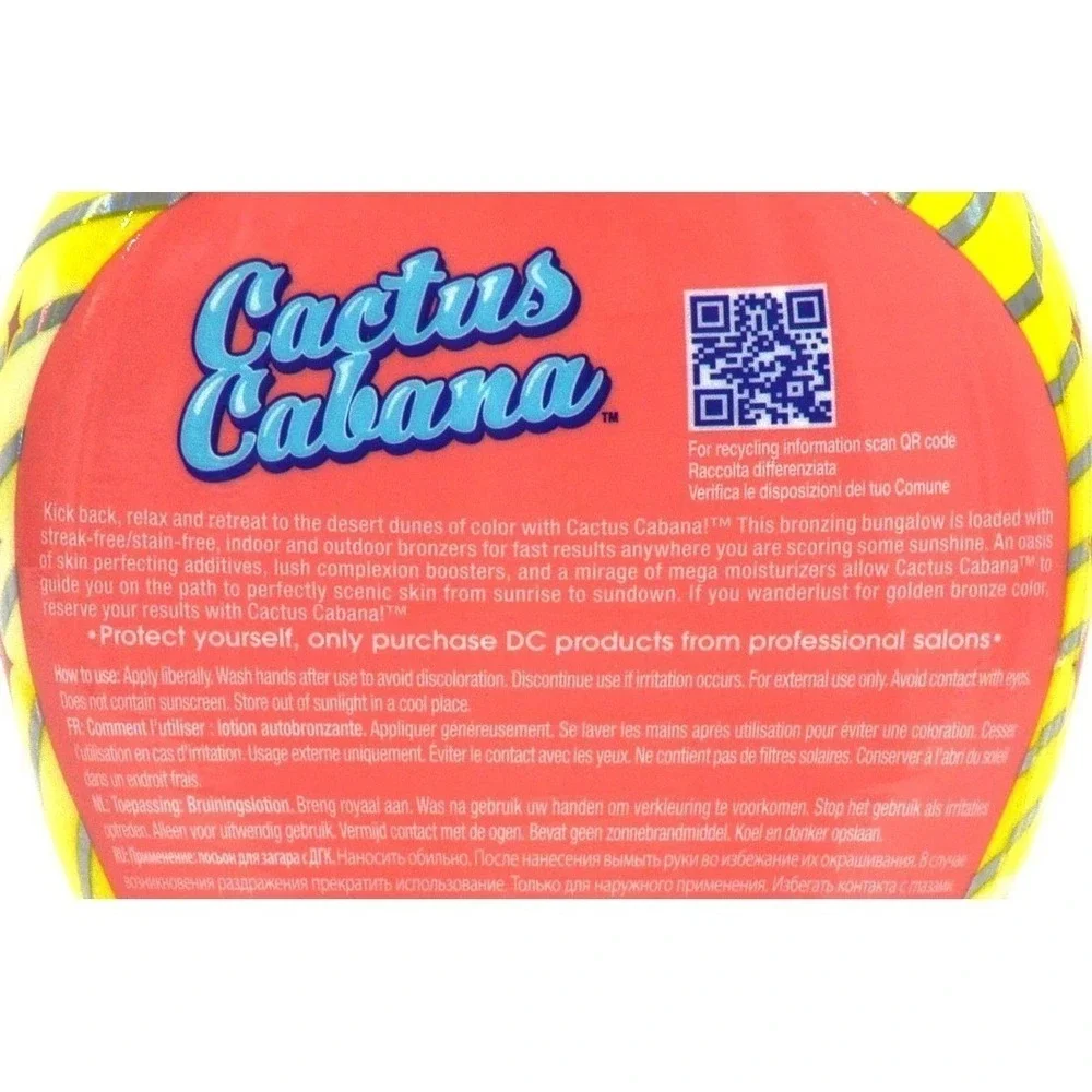 Devoted Creations Cactus Cabana Indoor Bronzing Fusion Tanning Lotion 12.25oz